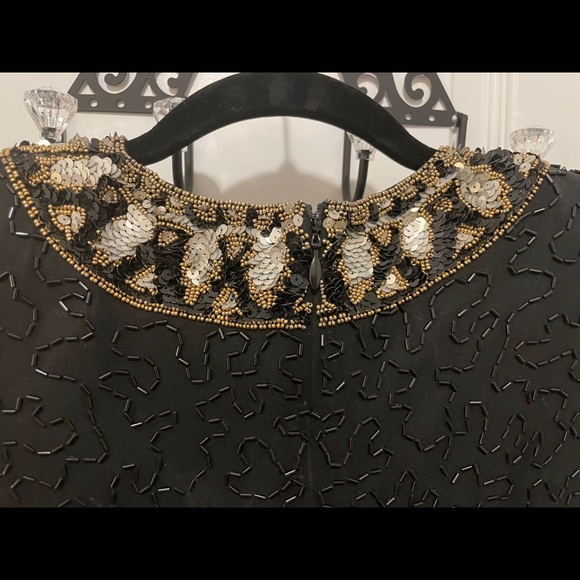 Vintage A.J Bari Black dress 1980s vintage - Picture 6 of 10